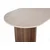 HANAH HOME Trpezarijski sto Virella Travertine Venezia Walnut