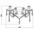 Zuma Line RLB94016-2B - Zidna lampa MAGNOLIA 2xE14/40W/230V crna