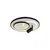 Brilagi - UNITY LED stropno svetlo, prigušiva LED/60W/230V + 1xGU10/3W bela/crna + daljinski upravljač