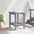 Bocni stol Svijetlo siva 38 x 38 x 46 cm Polietilen