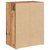Regal za knjige boja starog drva 40x24x52 cm konstruirano drvo