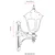 Lessentiel Maison Spoljna zidna lampa BAP-68185-BSY-M1, 55 cm, IP65, E27, 40W, Crna