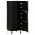 Visoka komoda crna 40 x 33 x 110 cm od konstruiranog drva