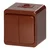 Nadzidna dvogumbna stikala 10A, 250V, IP44, SMART, rjava