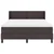vidaXL vidaXL Postelja boxspring z vzmetnico Temno rjava 140 x 190 cm, (5000123684)