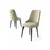 Hanah Home Set stolica Newa, 46x94x46 cm, 4 komada, Krem-crne