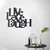 Opviq Zidna dekoracija Live Love Laugh, 40x49 cm 2 mm, Crna