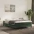 Vidaxl Box spring postelja z vzmetnico temno zelen 140x190 cm žamet