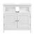 [en.casa]® podumivalniška kopalniška omara s polico (60x60x30cm), bela