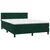 Vidaxl Box spring postelja z vzmetnico temno zelena 140x200 cm žamet