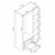 Hanah Home ormar Alin 21030, 105 cm, beli / hrast