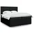 Vidaxl Box spring postelja z vzmetnico črn 200x200 cm blago