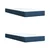 Vidaxl Box spring postelja z vzmetnico modra 200x200 cm blago