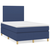 vidaXL vidaXL Box spring postelja z vzmetnico modra 120x190 cm blago, (21128513)