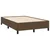 Vidaxl Box spring postelja z vzmetnico LED tem. rjava 120x190 cm blago