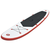 VIDAXL daska na napuhavanje za veslanje stojeći crveno-bijela