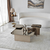 HANAH HOME Set stolova Jazz Beige Bronze