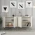 Hanah Home Komoda Lyon 80 180x80x35cm Krem-Zlatna