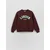 Reserved - Dukserica s printom - tamno braon - 673GA-89X