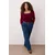 Trendyol Curve Ženska bluza Tbbaw25Af00041, Bordo