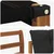 Set vanjskih sofa s jastukom 7 pcs Prirodna i crna