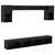 TV zidne jedinice s LED-om 6 pcs Crni hrast Konstruirano drvo