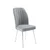 Hanah Home set trpezarijskih stolica Platinum 2 kom, siva tkanina Jerry, bele metalne noge