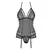 Korset & tanga 838-COR-1 crne boje - L/XL