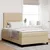 Vidaxl LED Box Spring Postelja Svetlo siva in bela. 120 x 190 cm