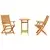 Sklopivi bistro set 3 pcs Smeđa Čvrsto drvo akacije