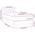 vidaXL Box spring postelja z vzmetnico LED krem 100x200 cm blago