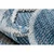 eoshop Preproga Structural BOTANIC 65242 Feather, cikcak plosko tkano za balkon, teraso - temno modra ( - Velikost: 137x190 cm)