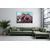 shumee 3D kovinska slika loft narava konji 100x70 cm