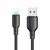 Mcdodo MCDODO polnilnik USB Lightning kabel za hitro polnjenje za iPhone 1M LED črne barve