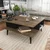 Hanah Home Akya Sto za dnevnu sobu, 89x44x89cm, Orah-crni