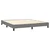 Vidaxl Box spring postelja z vzmetnico temno siva 160x200 cm blago