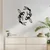 WallXpert metalni zidni ukras DCV-1014-MT, dva koi šarana, 40 x 40 cm, crni