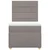 Vidaxl Box spring postelja z vzmetnico taupe 90x190 cm blago