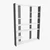 Hanah Home Polica 120x160x29,6cm Belo-Crna
