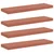 Polica na zidu 4 pcs Crvena 90 x 23,5 x 4 cm Konstruirano drvo