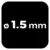 shumee Svedri za kovino HSS-Co 1,5 mm, 5 kosov.
