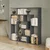 HANAH HOME Polica za knjige Granada Anthracite