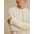 DAN FOX APPAREL Pulover Justus off-bela