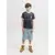 Jack & Jones Junior Majica JCOEterna temno siva/črna/bela