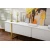 Hanah Home TV Komoda Serenity, 180x50x29.5cm, Belo-Zlatna
