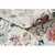 eoshop Preproga Structural BOTANIC 65239 Flowers, ravno tkana za balkon, teraso - ecru ( - Velikost: 78x150 cm)