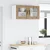 Vidaxl Stenski stekleni omarica LUCCA Artisan hrast 80 x 31 x 40 cm