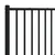 Vidaxl Kovinsko nadomestno vzglavje črno 193 cm