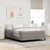 Vidaxl Postelja z vzmetnico Taupe 160 x 200 cm blago