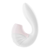 Satisfyer Supernova Vibrator, Dvostruki, Silikonski, 17cm, Beli